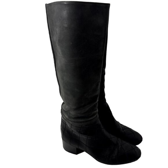 ✨ Chanel Quilted Leather Riding Boots – Size 38.5 (US 8) - Picture 6 of 17